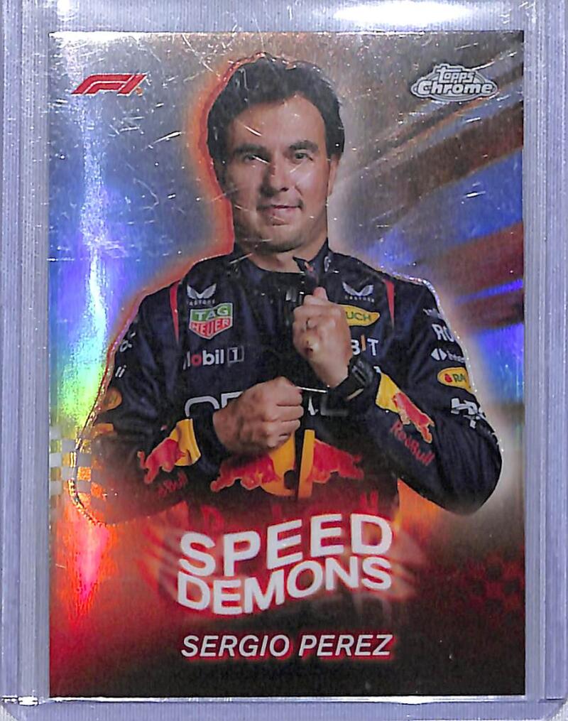 2024 Topps Chrome F1 Speed Demons #SD-2 Sergio Perez NM-MT  Image 1