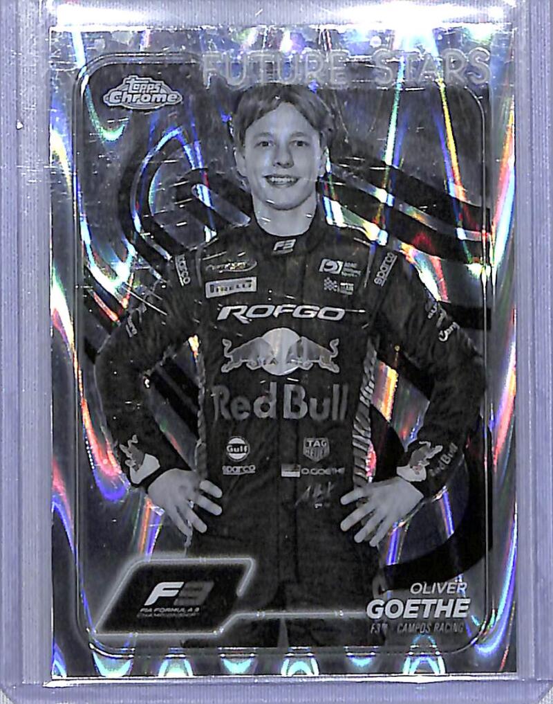 2024 Topps Chrome F1 Negative Ray-Wave #52 Oliver Goethe NM-MT  Image 1