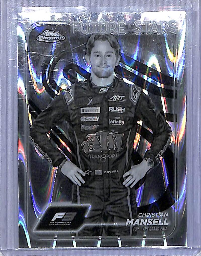 2024 Topps Chrome F1 Negative Ray-Wave #64 Christian Mansell NM-MT  Image 1
