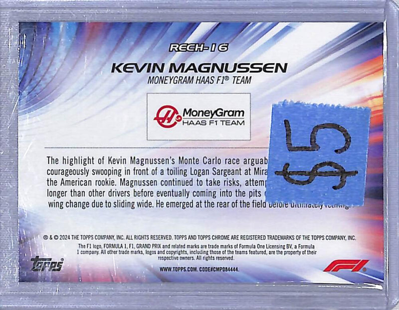 2024 Topps Chrome F1 Re-Charged #RECH-16 Kevin Magnussen NM-MT  Image 2