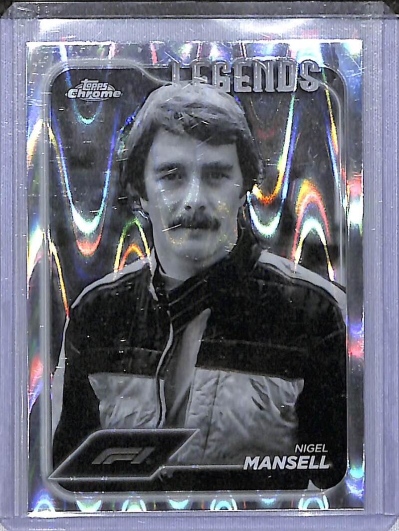 2024 Topps Chrome F1 Negative Ray-Wave #189 Nigel Mansell NM-MT  Image 1