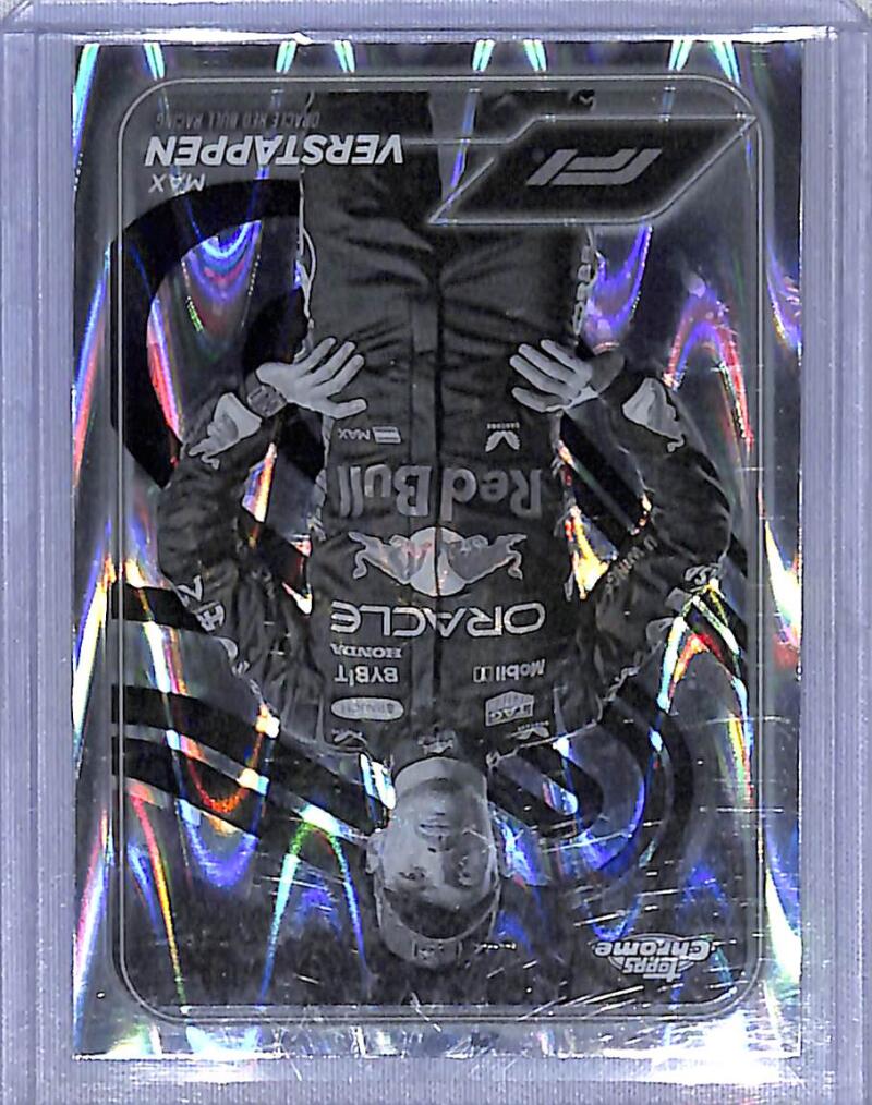 2024 Topps Chrome F1 Negative Ray-Wave #1 Max Verstappen NM-MT  Image 1