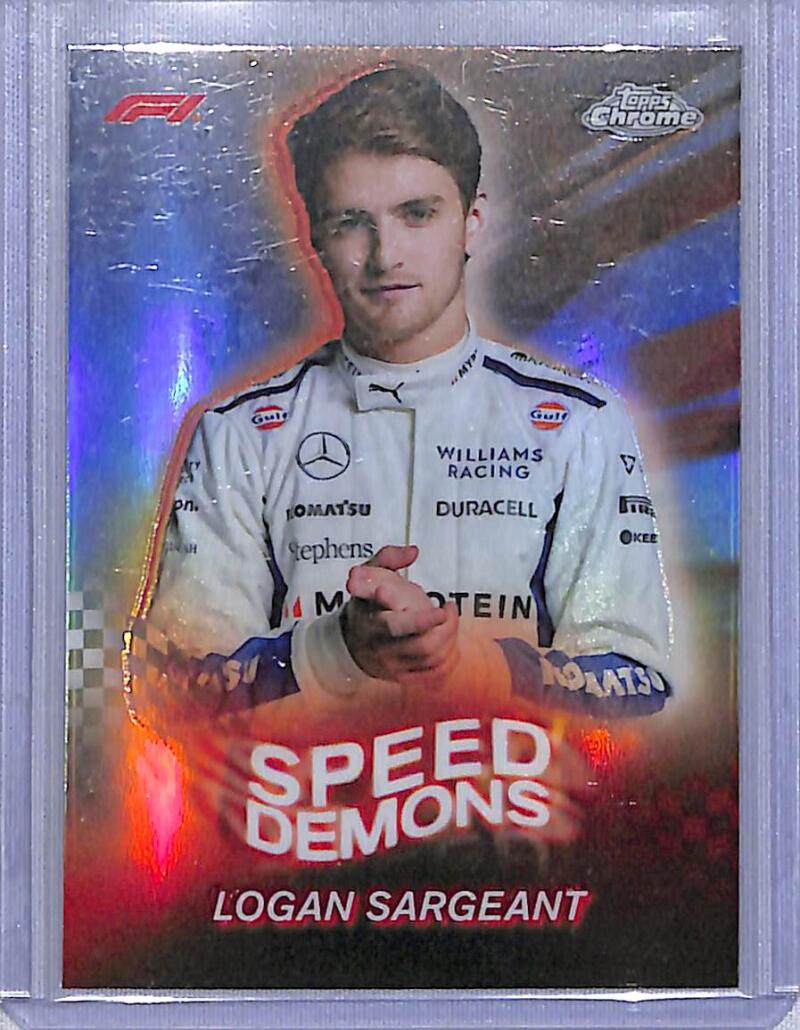 2024 Topps Chrome F1 Speed Demons #SD-20 Logan Sargeant NM-MT  Image 1