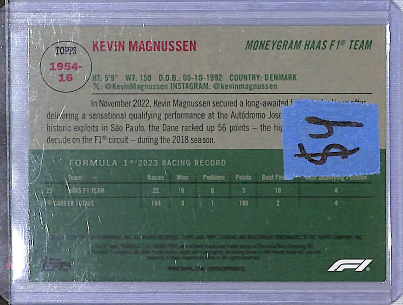 2024 Topps Chrome F1 1954 #1954-16 Kevin Magnussen NM-MT  Image 2