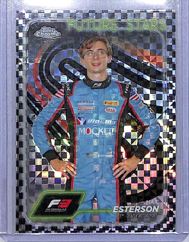 2024 Topps Chrome F1 Checkered Flag #59 Max Esterson NM-MT  Image 1