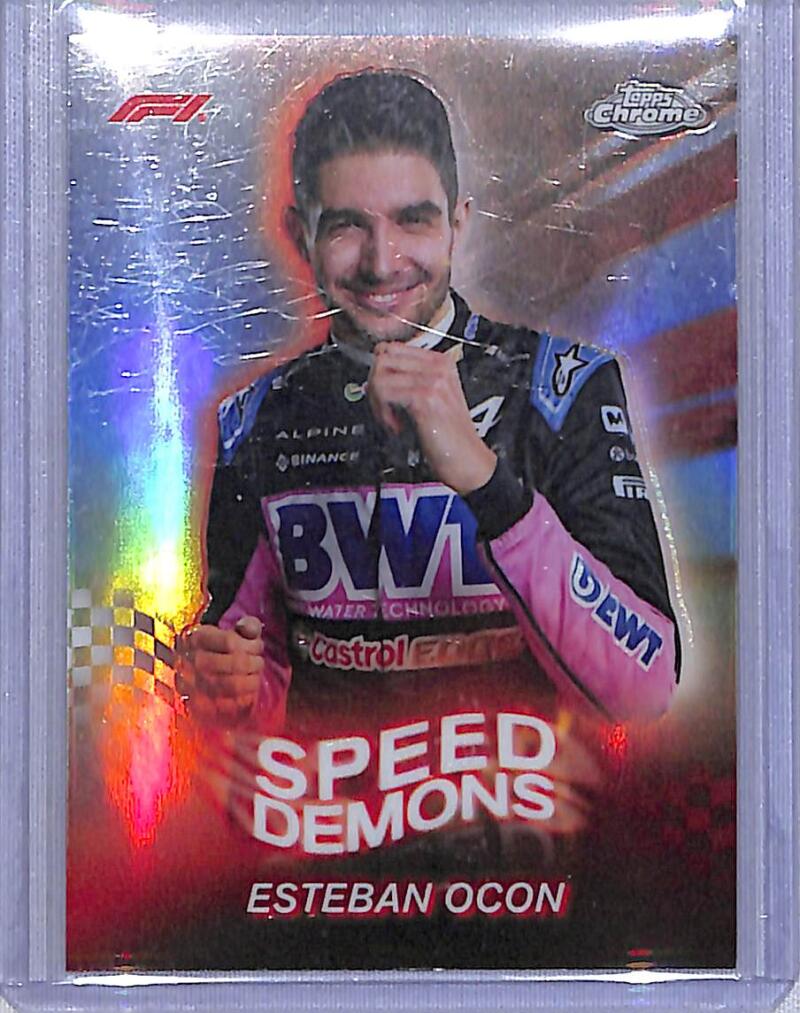2024 Topps Chrome F1 Speed Demons #SD-9 Esteban Ocon NM-MT  Image 1