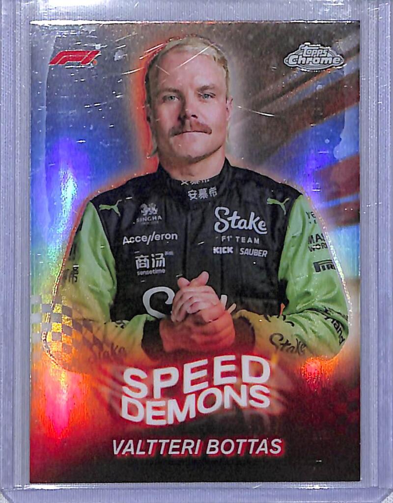 2024 Topps Chrome F1 Speed Demons #SD-13 Valtteri Bottas NM-MT  Image 1