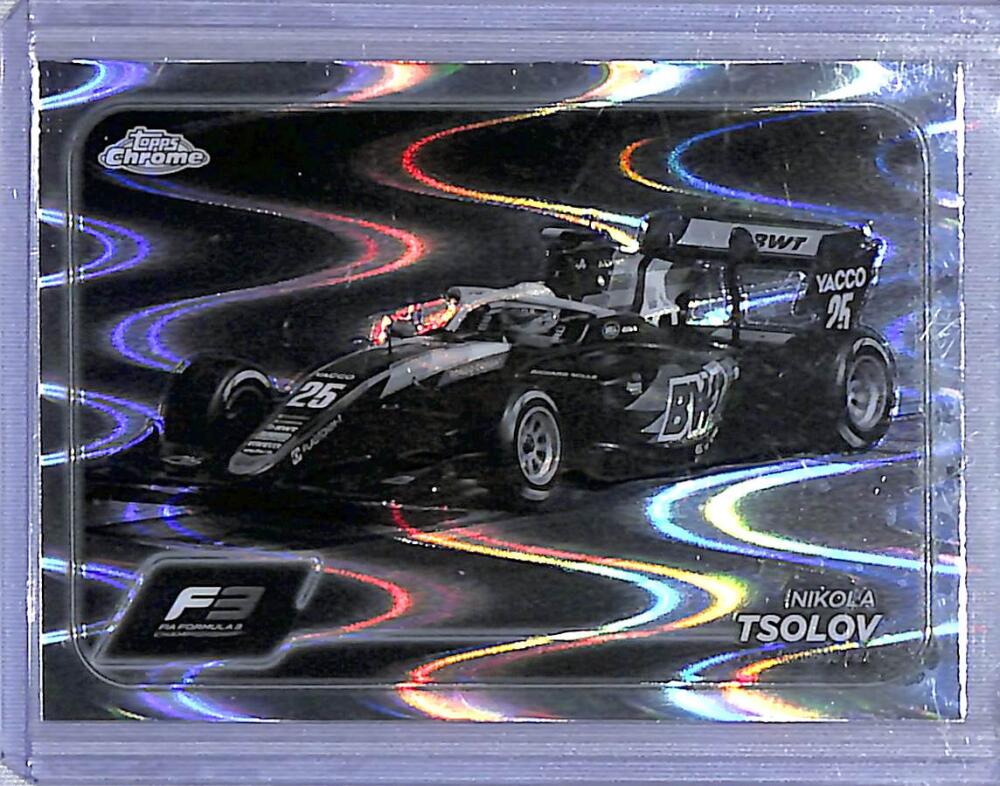 2024 Topps Chrome F1 Negative Ray-Wave #138 Nikola Tsolov NM-MT  Image 1