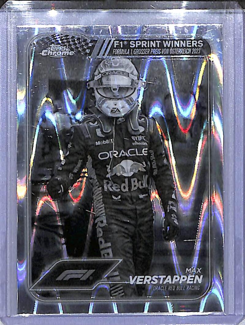 2024 Topps Chrome F1 Negative Ray-Wave #149 Max Verstappen NM-MT  Image 1