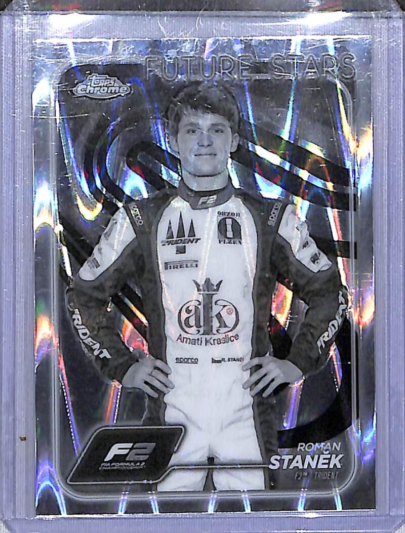 2024 Topps Chrome F1 Negative Ray-Wave #38 Roman Stanek NM-MT  Image 1