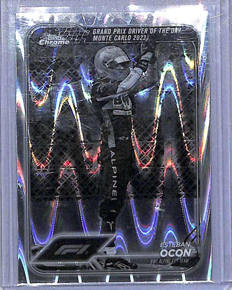 2024 Topps Chrome F1 Negative Ray-Wave #164 Esteban Ocon NM-MT  Image 1