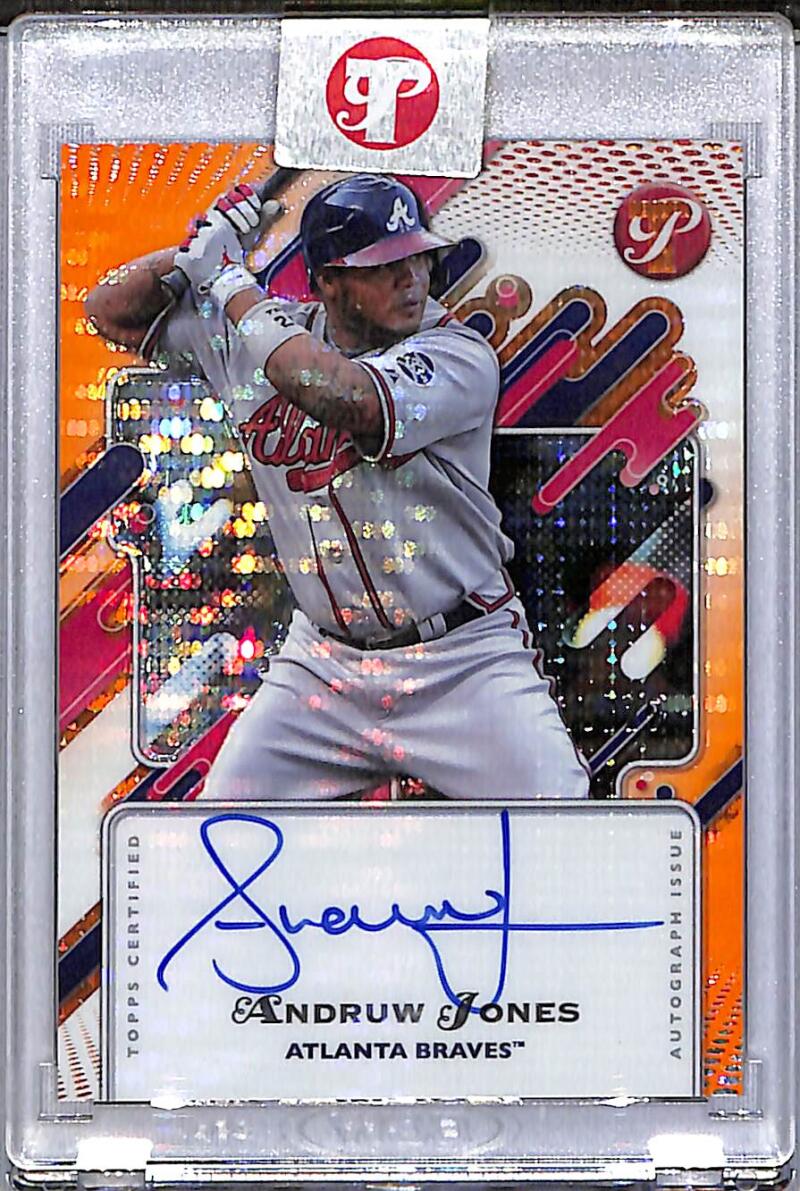 2025 Topps Pristine Orange #PA-AJ Andruw Jones NM-MT Auto 18/25 Atlanta Braves  Image 1
