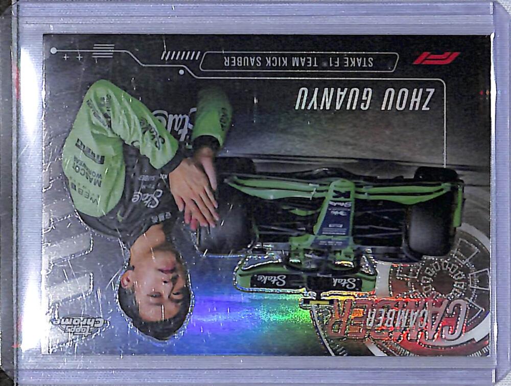 2024 Topps Chrome F1 Camber #CAM-8 Zhou Guanyu NM-MT  Image 1