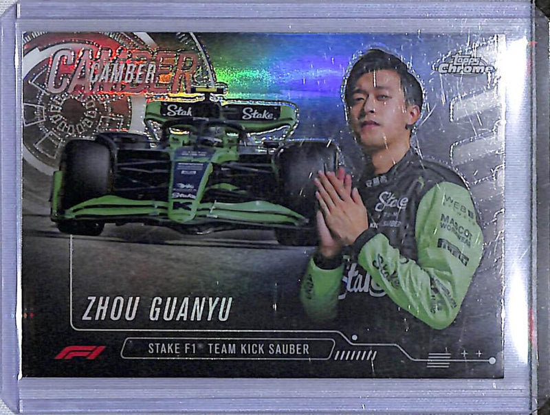 2024 Topps Chrome F1 Camber #CAM-8 Zhou Guanyu NM-MT  Image 1