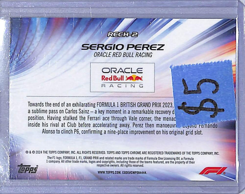 2024 Topps Chrome F1 Re-Charged #RECH-2 Sergio Perez NM-MT  Image 2