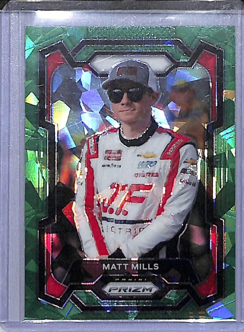 2024 Panini Prizm NASCAR Green #74 Matt Mills NM-MT  Image 1
