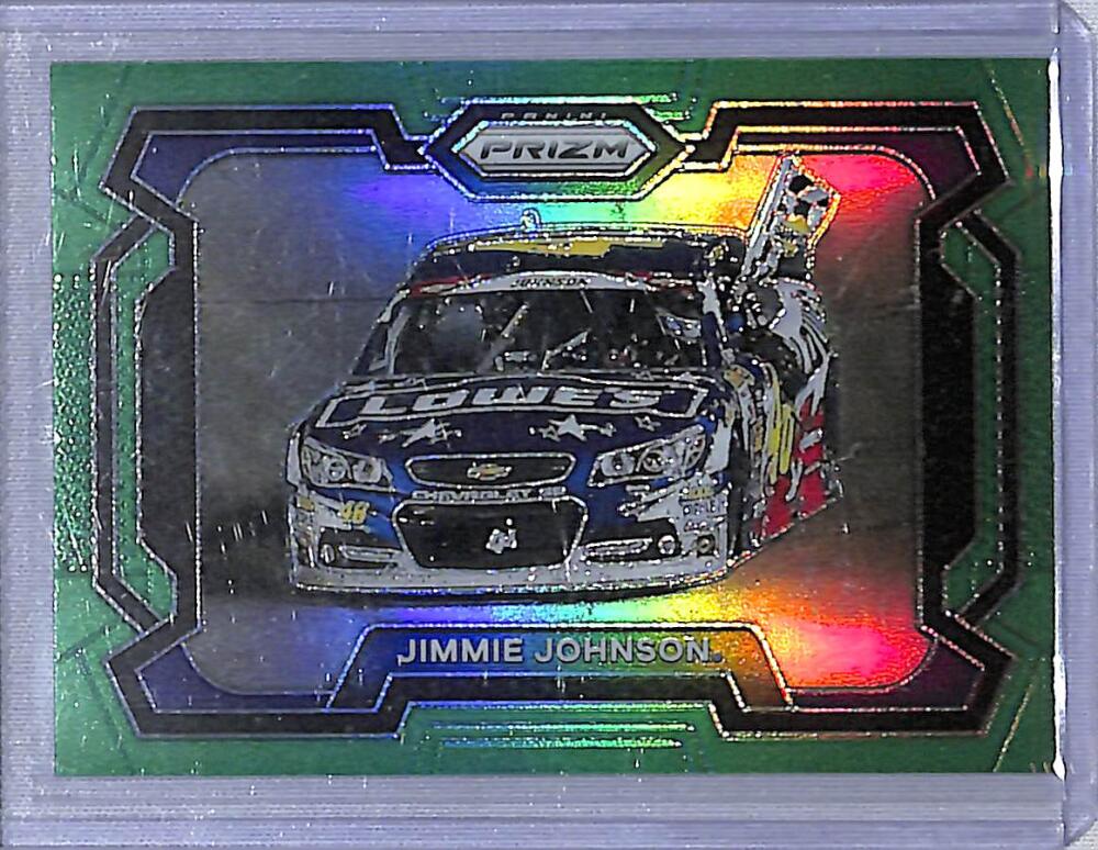 2024 Panini Prizm NASCAR Green #18 Jimmie Johnson NM-MT  Image 1
