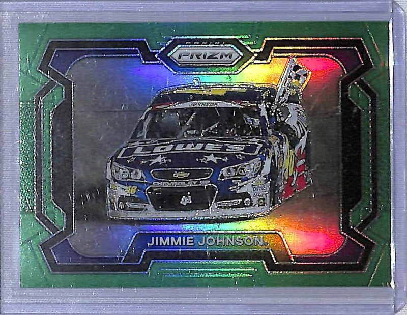 2024 Panini Prizm NASCAR Green #18 Jimmie Johnson NM-MT  Image 1