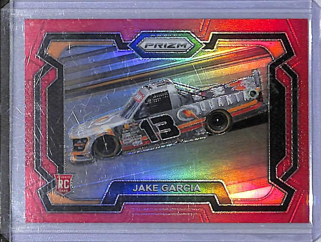 2024 Panini Prizm NASCAR Red #49 Jake Garcia NM-MT RC Rookie 139/299  Image 1
