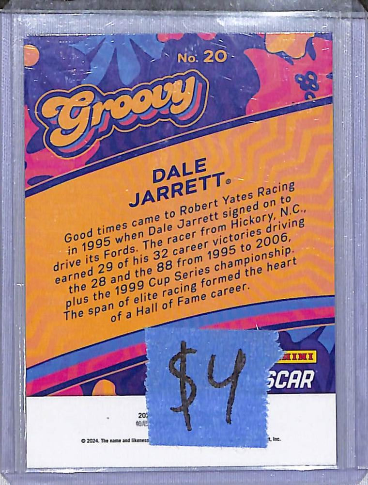 2024 Panini Prizm NASCAR Groovy #20 Dale Jarrett NM-MT  Image 2
