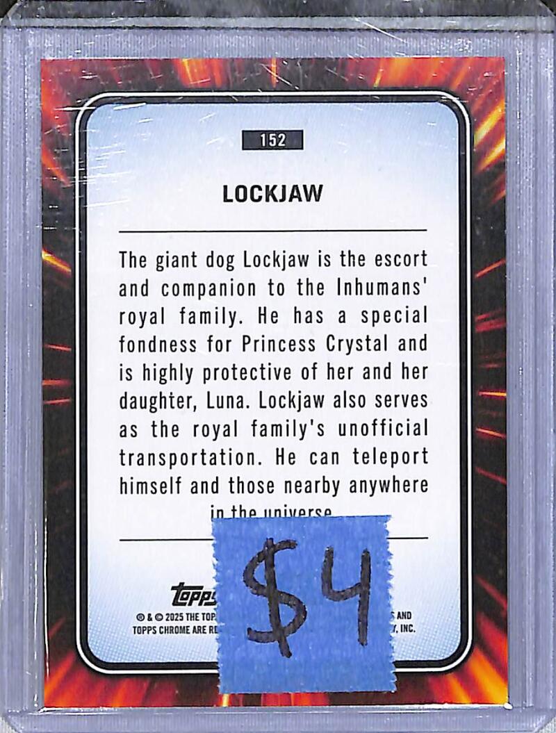 2025 Topps Chrome #152 Lockjaw NM-MT  Image 2