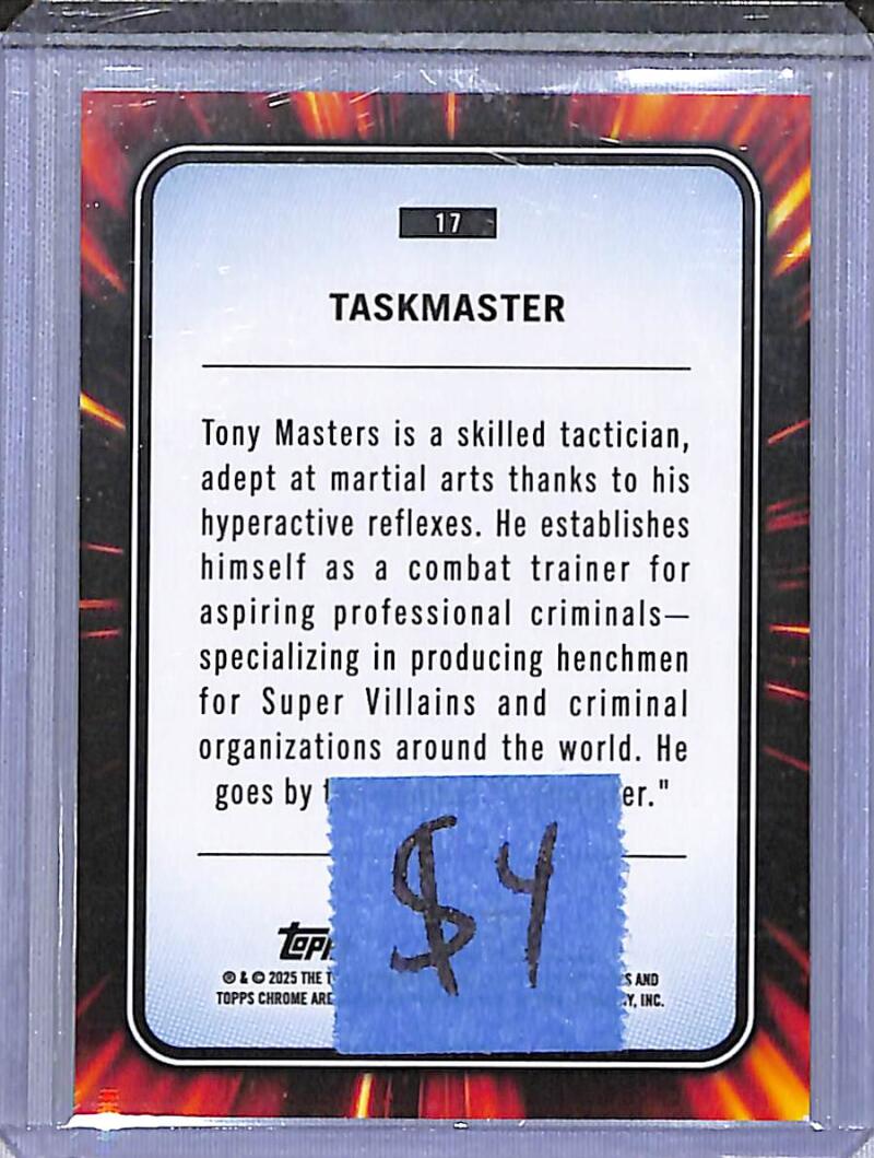 2025 Topps Chrome #17 Taskmaster NM-MT  Image 2
