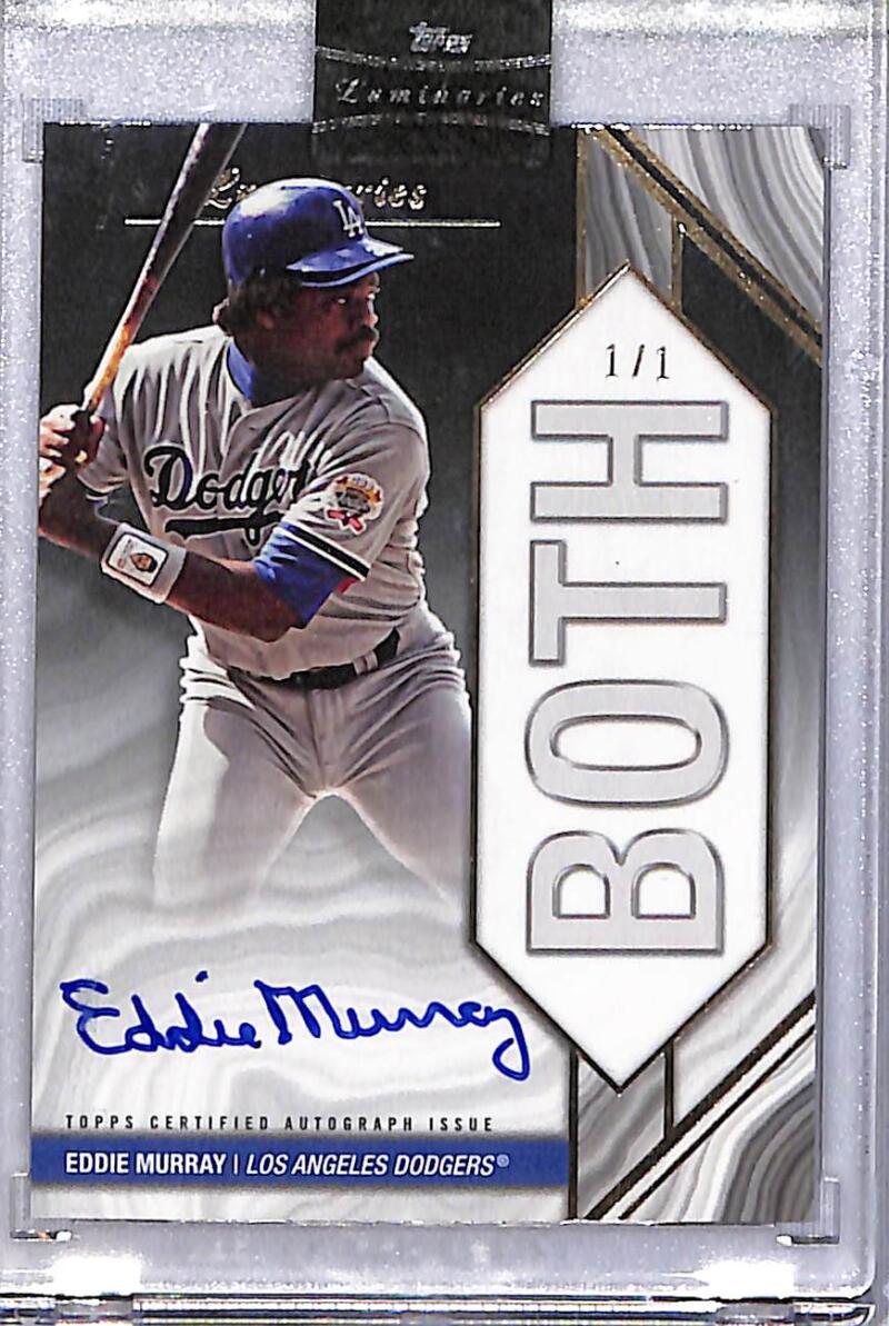 2022 Topps Luminaries Home Run Kings #HRK-EMY Eddie Murray NM-MT Auto 1/1 Los Angeles Dodgers  Image 1