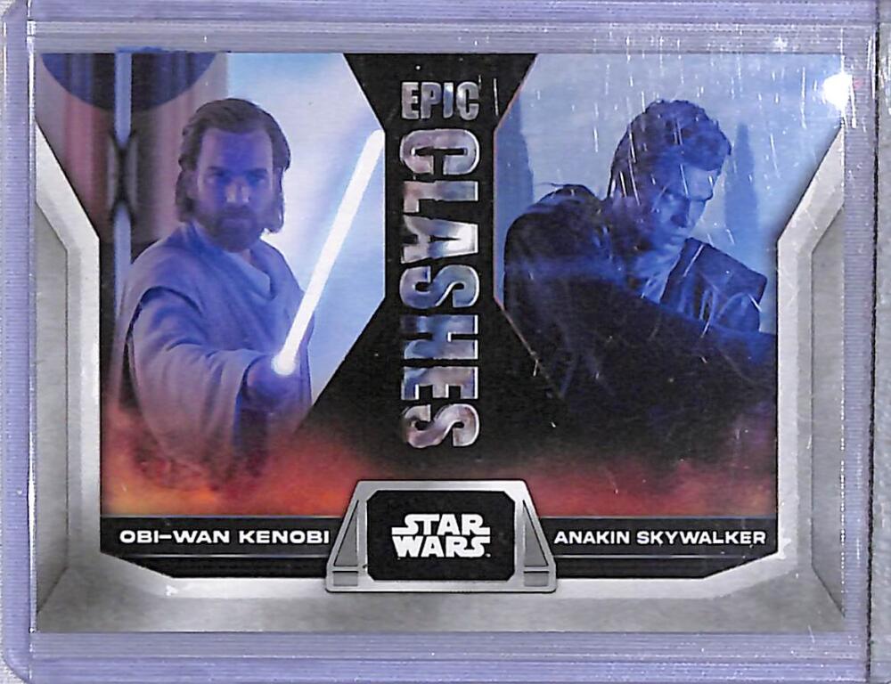 2023 Topps Epic Clashes #EC-11 Obi-Wan Kenobi / Anakin Skywalker NM-MT  Image 1