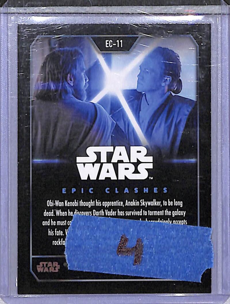 2023 Topps Epic Clashes #EC-11 Obi-Wan Kenobi / Anakin Skywalker NM-MT  Image 2