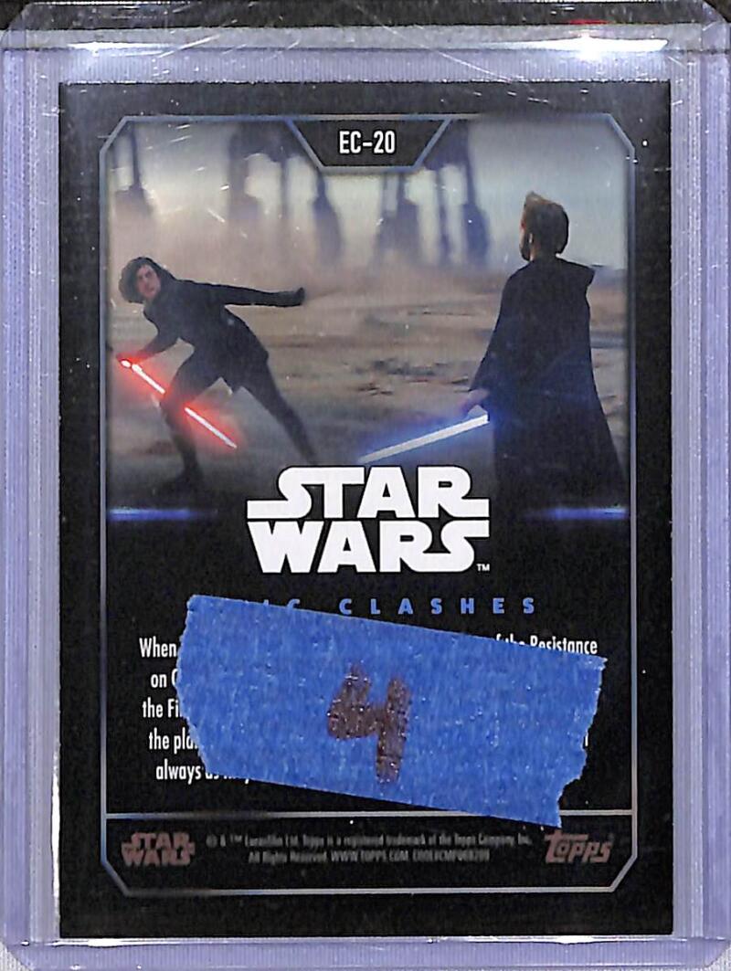 2023 Topps Epic Clashes #EC-20 Luke Skywalker / Kylo Ren NM-MT  Image 2