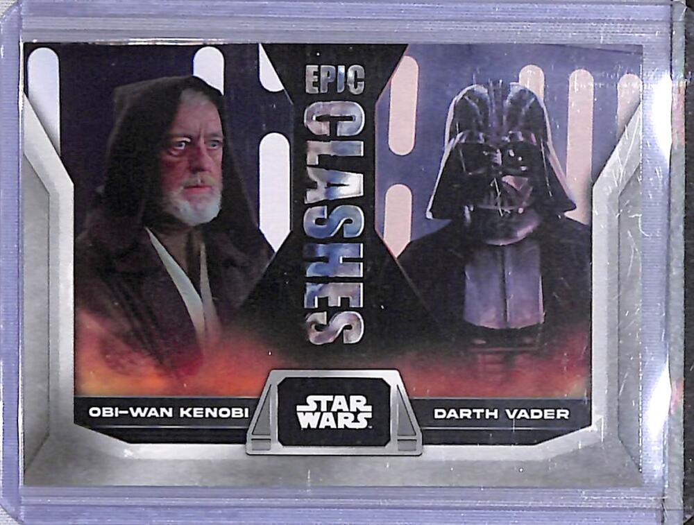 2023 Topps Epic Clashes #EC-12 Obi-Wan Kenobi / Darth Vader NM-MT  Image 1