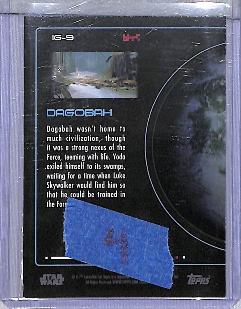 2023 Topps Star Wars Into The Galaxy #IG-9 Dagobah NM-MT  Image 2