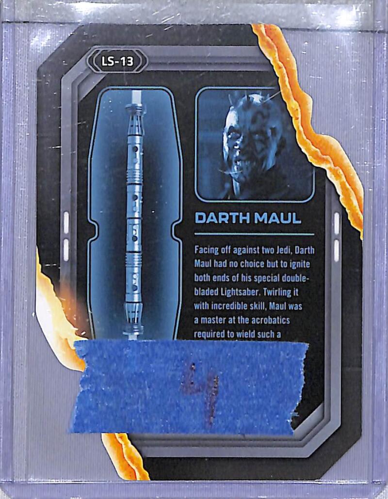 2023 Topps Star Wars Lightsaber Stylings #LS-13 Darth Maul NM-MT  Image 2