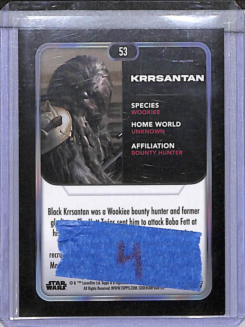 2023 Topps Star Wars #53 Krrsantan NM-MT  Image 2