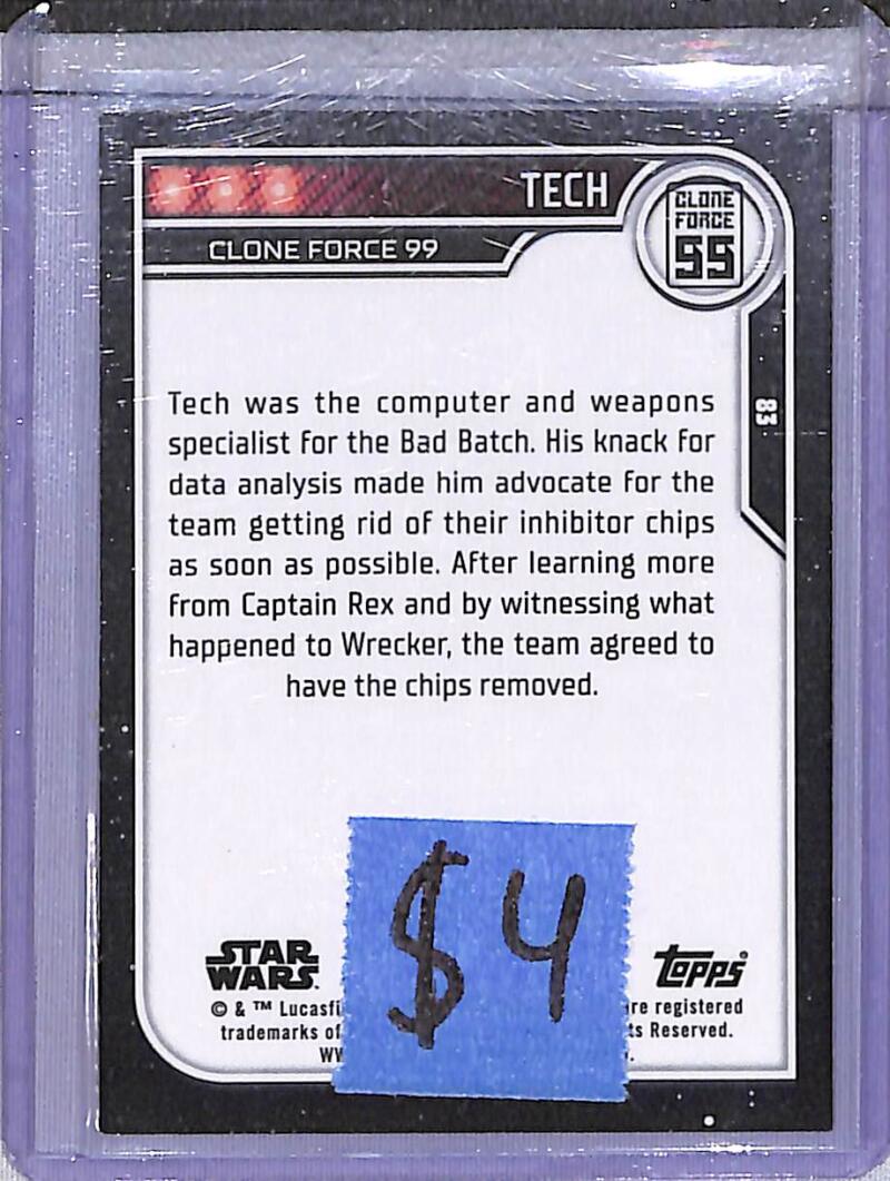 2023 Topps Chrome Star Wars #83 Tech NM-MT  Image 2