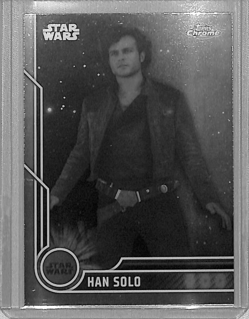 2023 Topps Chrome Star Wars #21 Alden Ehrenreich as Han Solo NM-MT NonSport Card Image 1