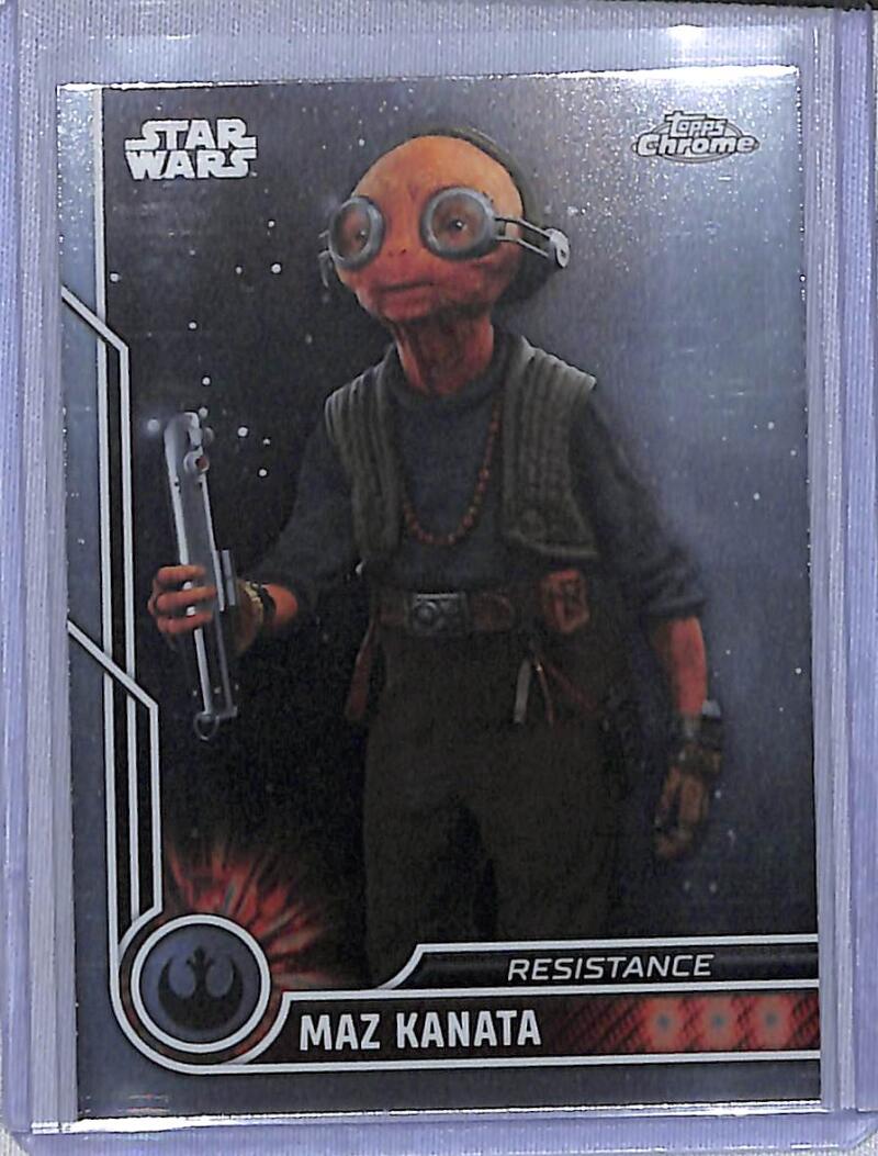 2023 Topps Chrome Star Wars #55 Lupita Nyong'o as Maz Kanata NM-MT NonSport Card Image 1