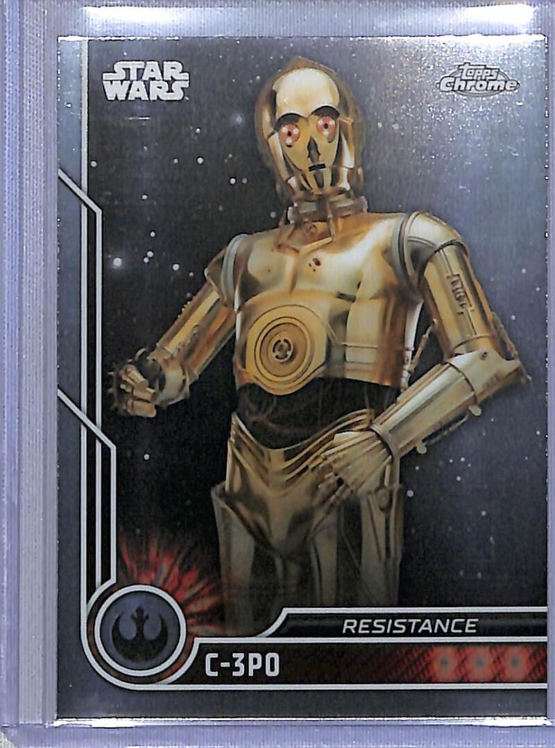 2023 Topps Chrome Star Wars #66 Anthony Daniels as C-3PO NM-MT NonSport Card Image 1