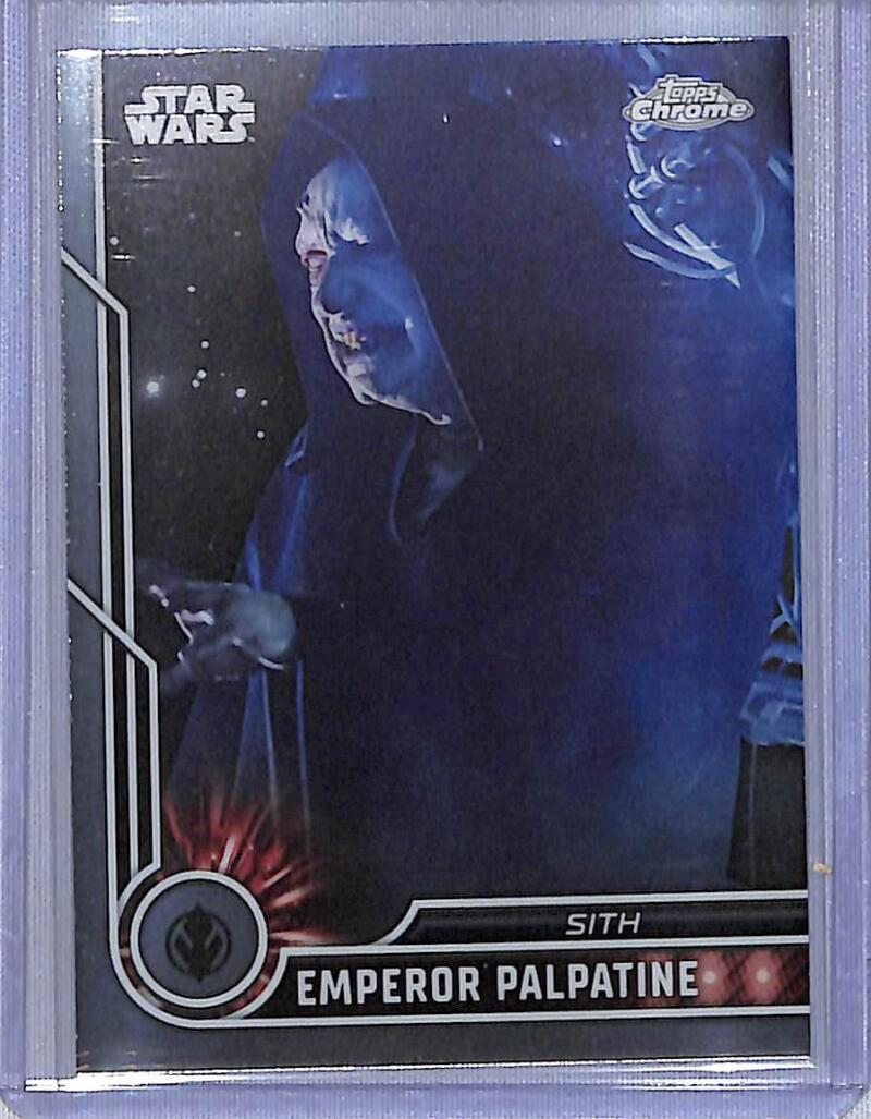 2023 Topps Chrome Star Wars #72 Ian McDiarmid as Emperor Palpatine NM-MT NonSport Card Image 1