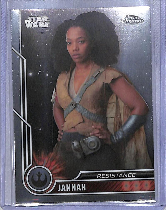 2023 Topps Chrome Star Wars #78 Naomi Ackie as Jannah NM-MT NonSport Card Image 1