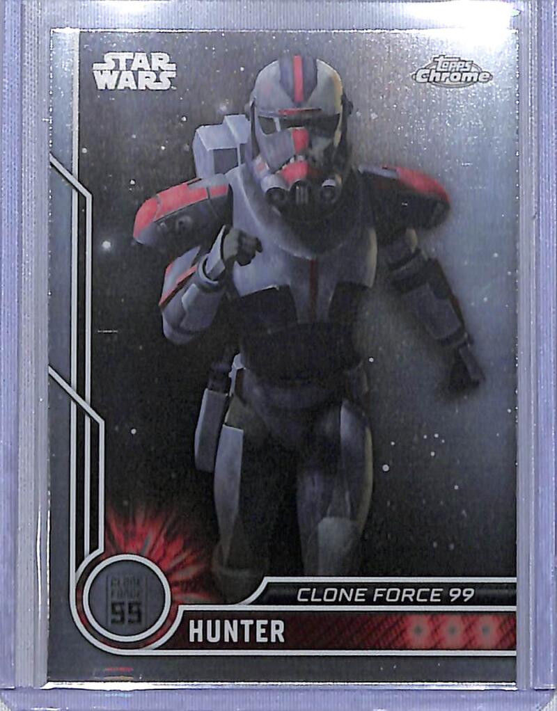 2023 Topps Chrome Star Wars #81 Dee Bradley Baker as Hunter NM-MT NonSport Card Image 1