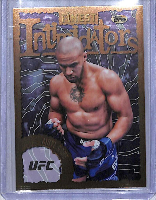 2024 Topps Finest UFC Intimidators Refractor #INT-15 Ciryl Gane NM-MT Heavyweight Men MMA Card Image 1