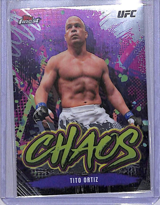 2024 Topps Finest UFC Chaos Refractor #CHA-25 Tito Ortiz NM-MT Light Heavyweight Men MMA Card Image 1