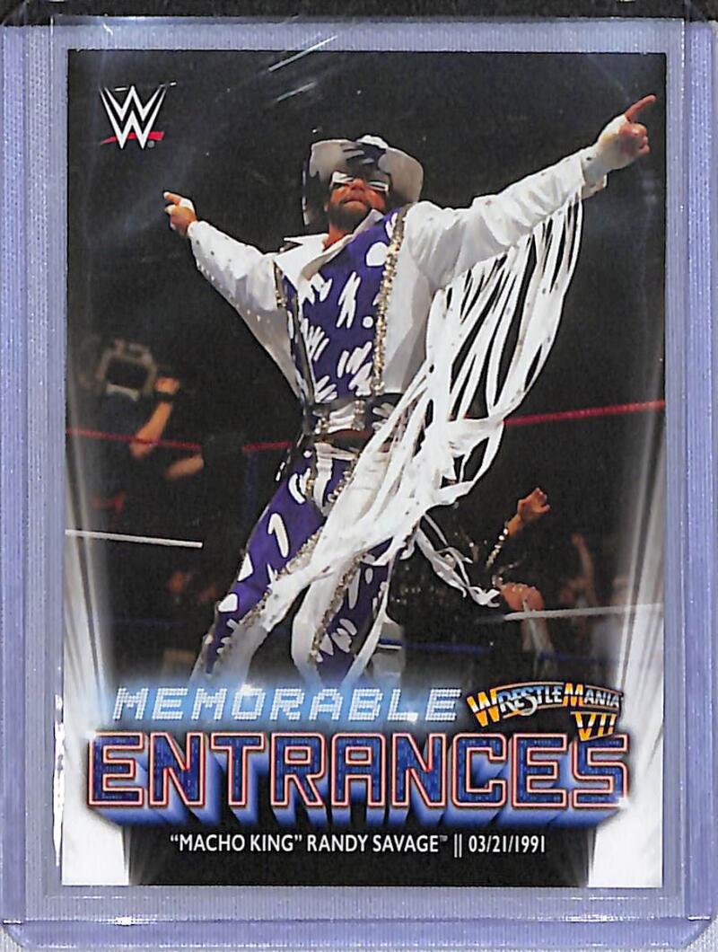 2021 Topps WWE Memorable Entrances #ME-3 "Macho King" Randy Savage NM-MT  Image 1