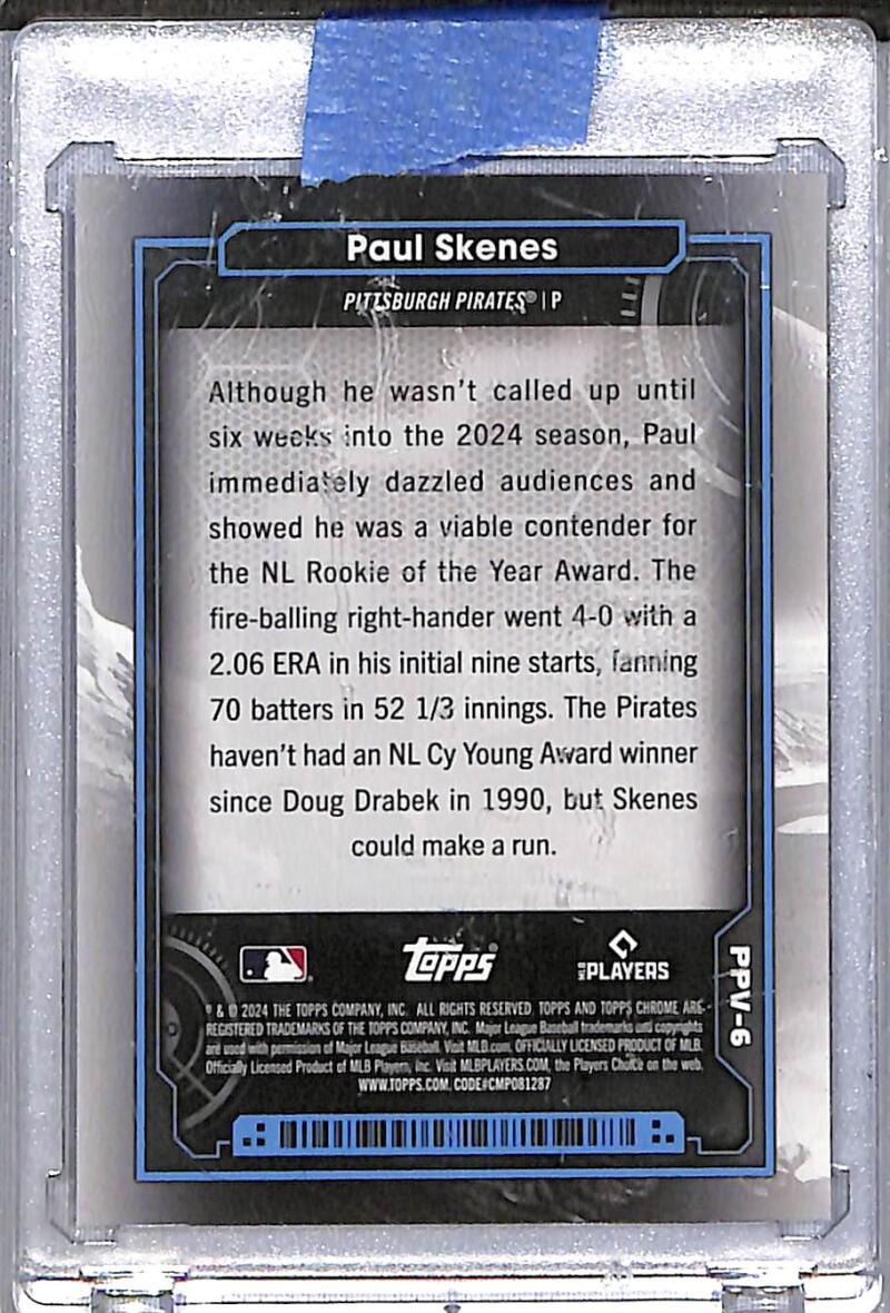 2024 Topps Chrome Planetary Pursuit Venus #PPV-6 Paul Skenes NM-MT RC Rookie Pittsburgh Pirates  Image 2