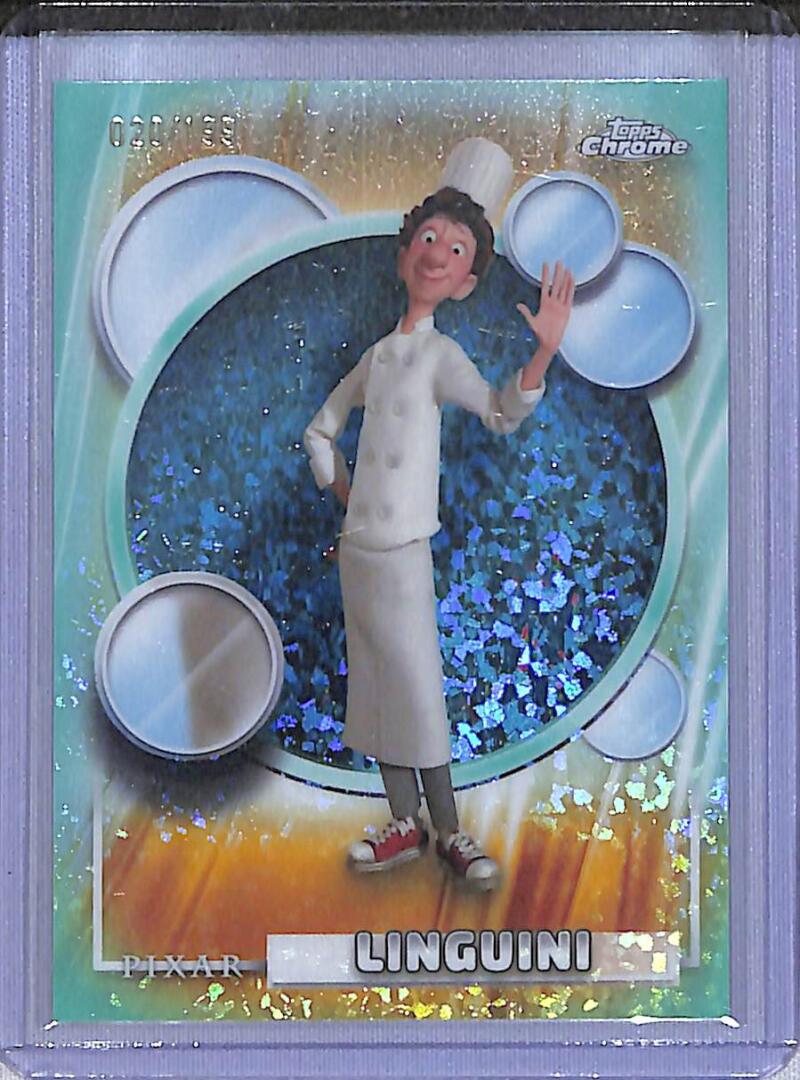 2026 Topps Chrome Disney Aqua Mini Diamond #48 Linguini NM-MT  Image 1