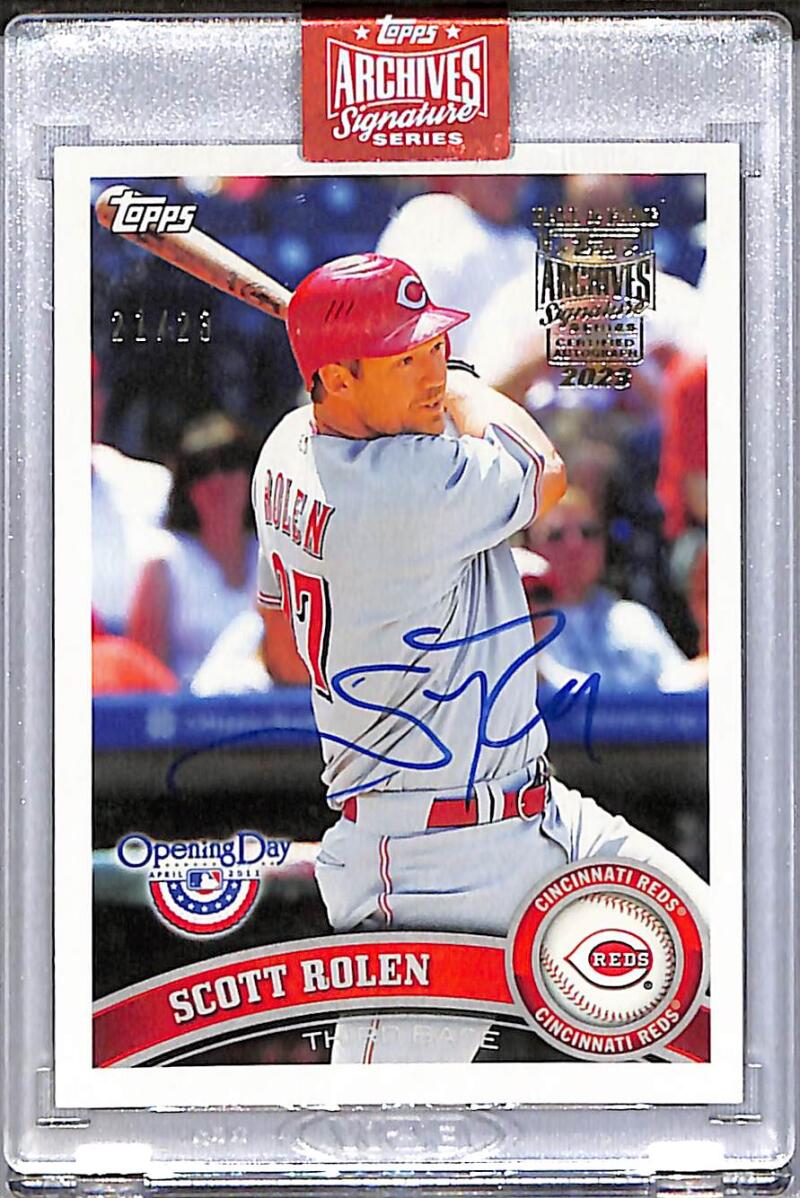 2023 Topps Archives Series #107 Scott Rolen NM-MT Auto 21/23 Cincinnati Reds  Image 1