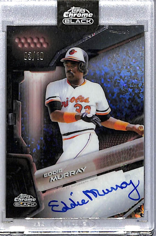 2026 Topps Chrome Black Rose Gold #CBA-EM Eddie Murray NM-MT Auto 3/10 Baltimore Orioles  Image 1