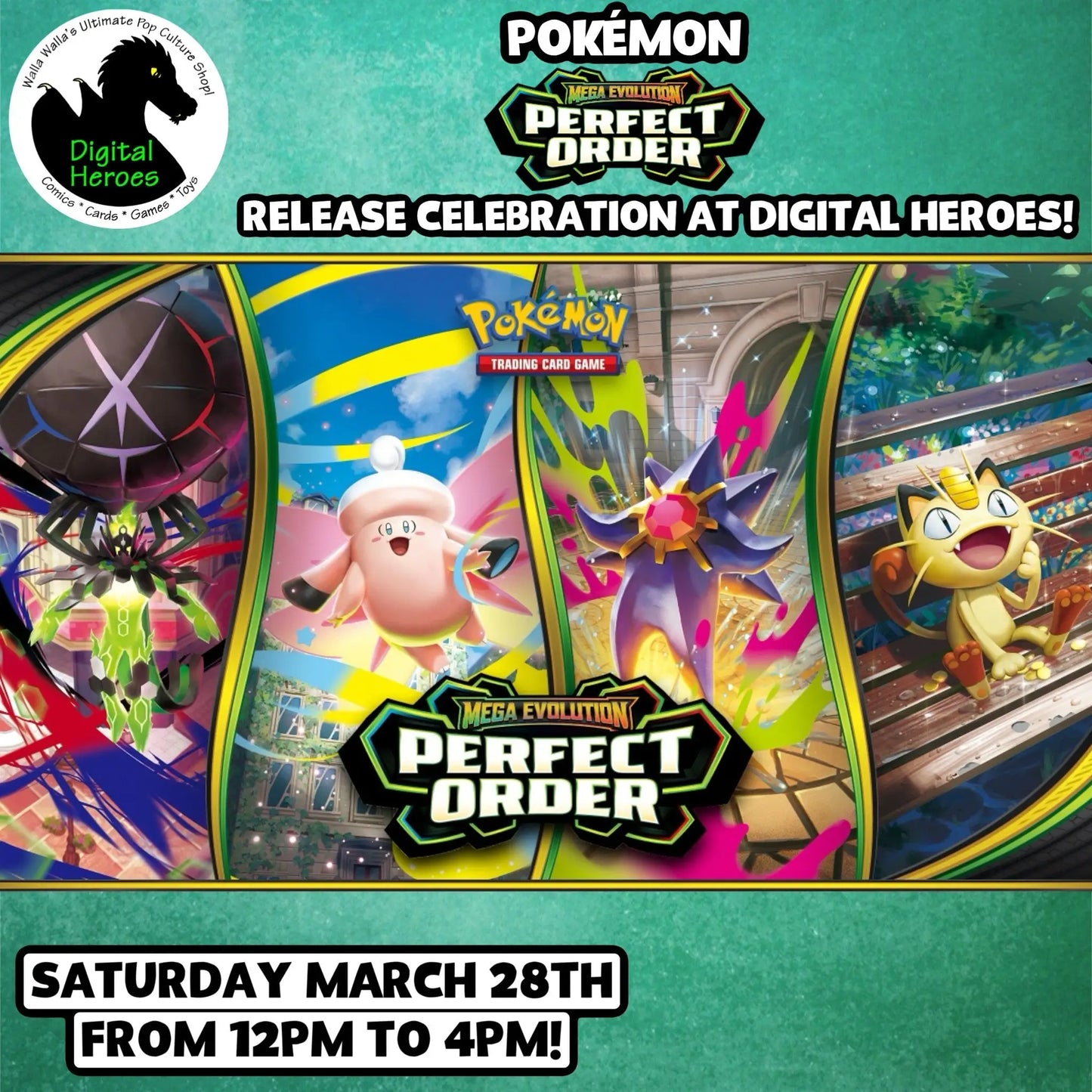 03/28/2026 12:00 PM Pokemon Mega Evolution Perfect Order Release Celebration - Event Ticket