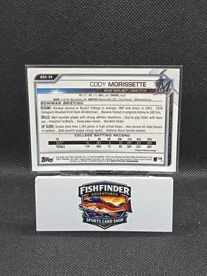 2021 Bowman Draft - Chrome Cody Morissette #BDC-88 Sky Blue Refractor (RC) - Baseball Card Single